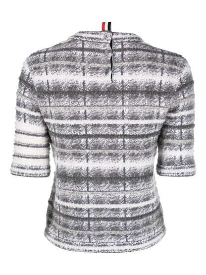 Tartan-Check-Pattern T-Shirt