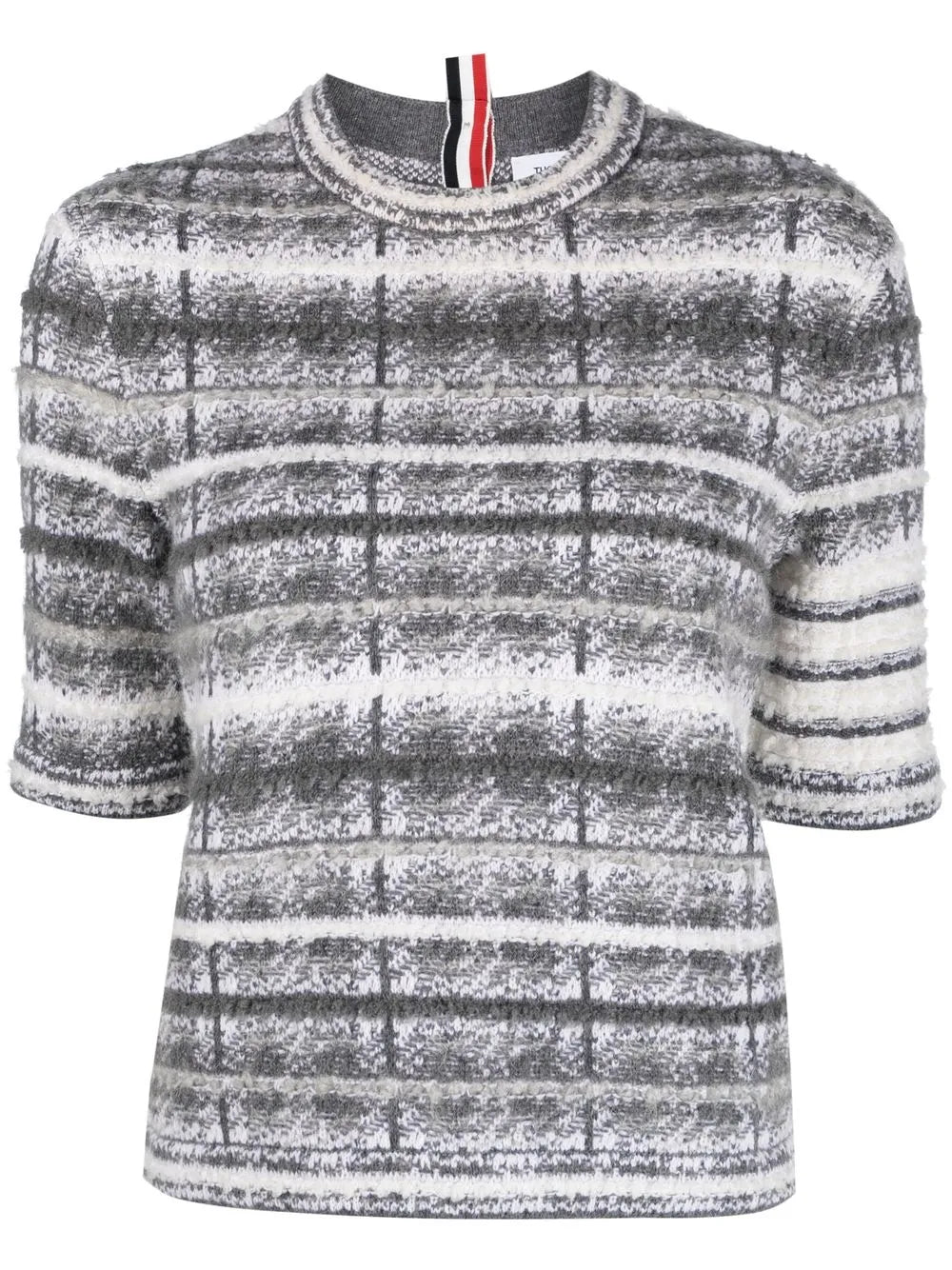 Tartan-Check-Pattern T-Shirt