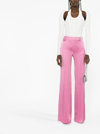 High-Waisted Wide-Leg Trousers