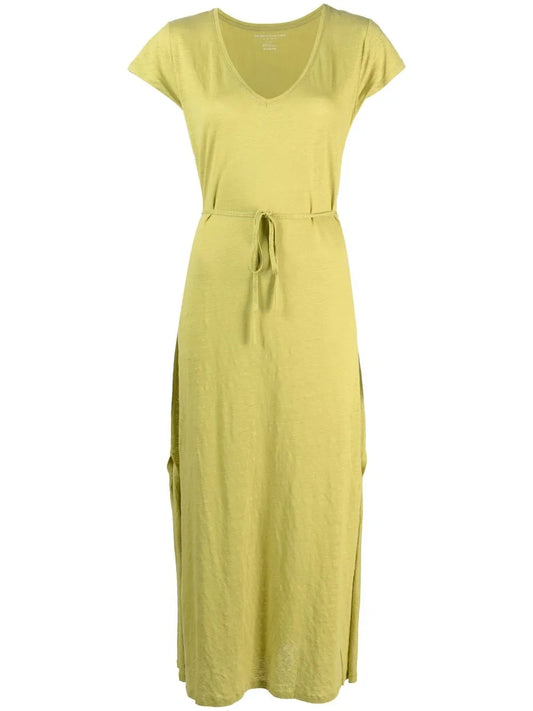 U-Neck Short-Sleeve Dress