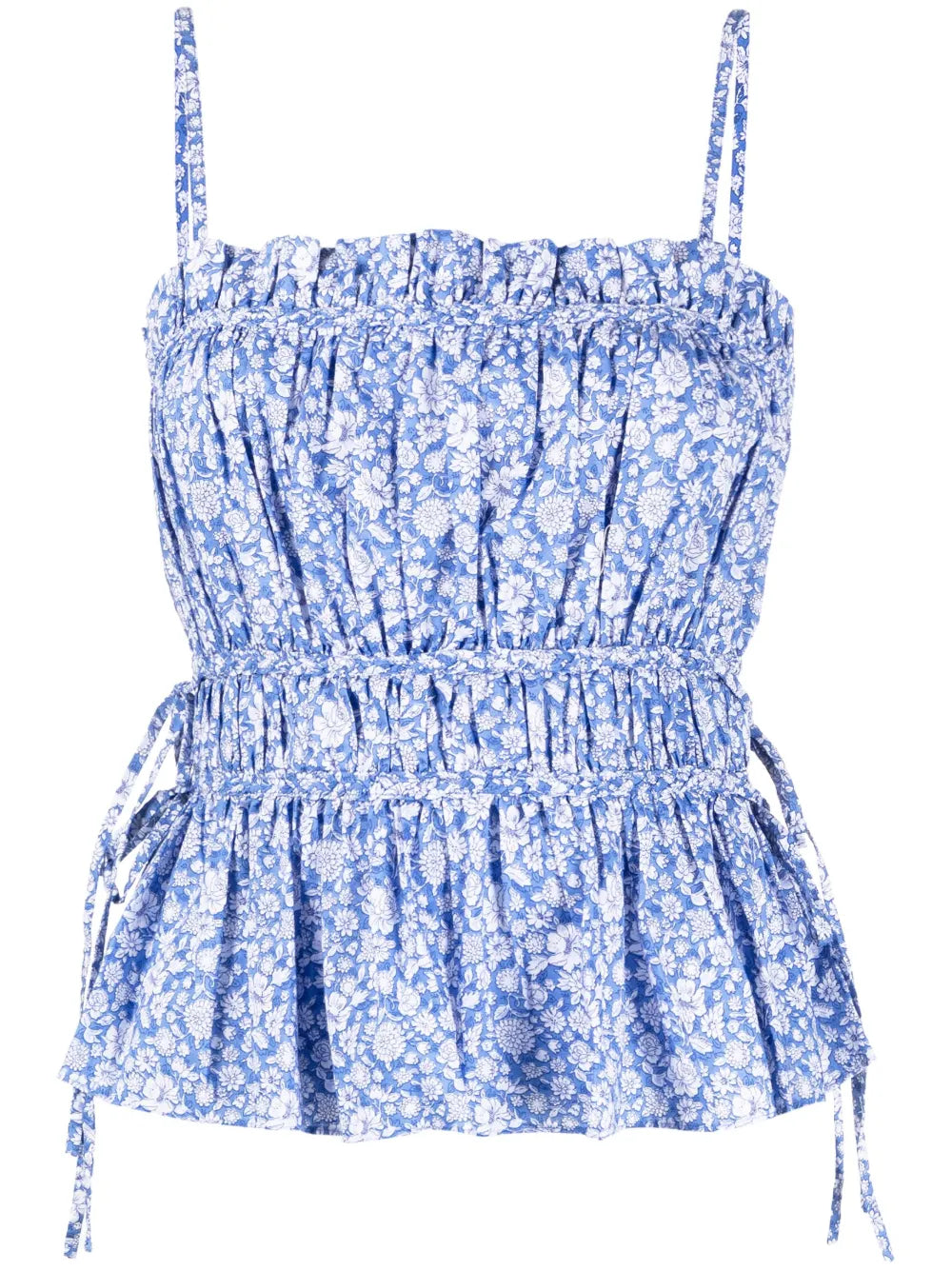 Floral-Print Spaghetti-Strap Top
