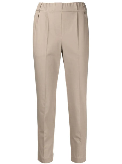 Cropped Tapered Trousers
