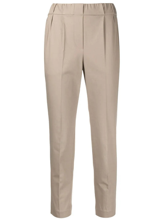 Cropped Tapered Trousers