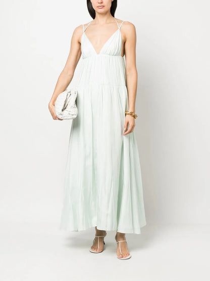 V-Neck Spaghetti-Strap Dress