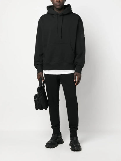Drop-Shoulder Drawstring Hoodie