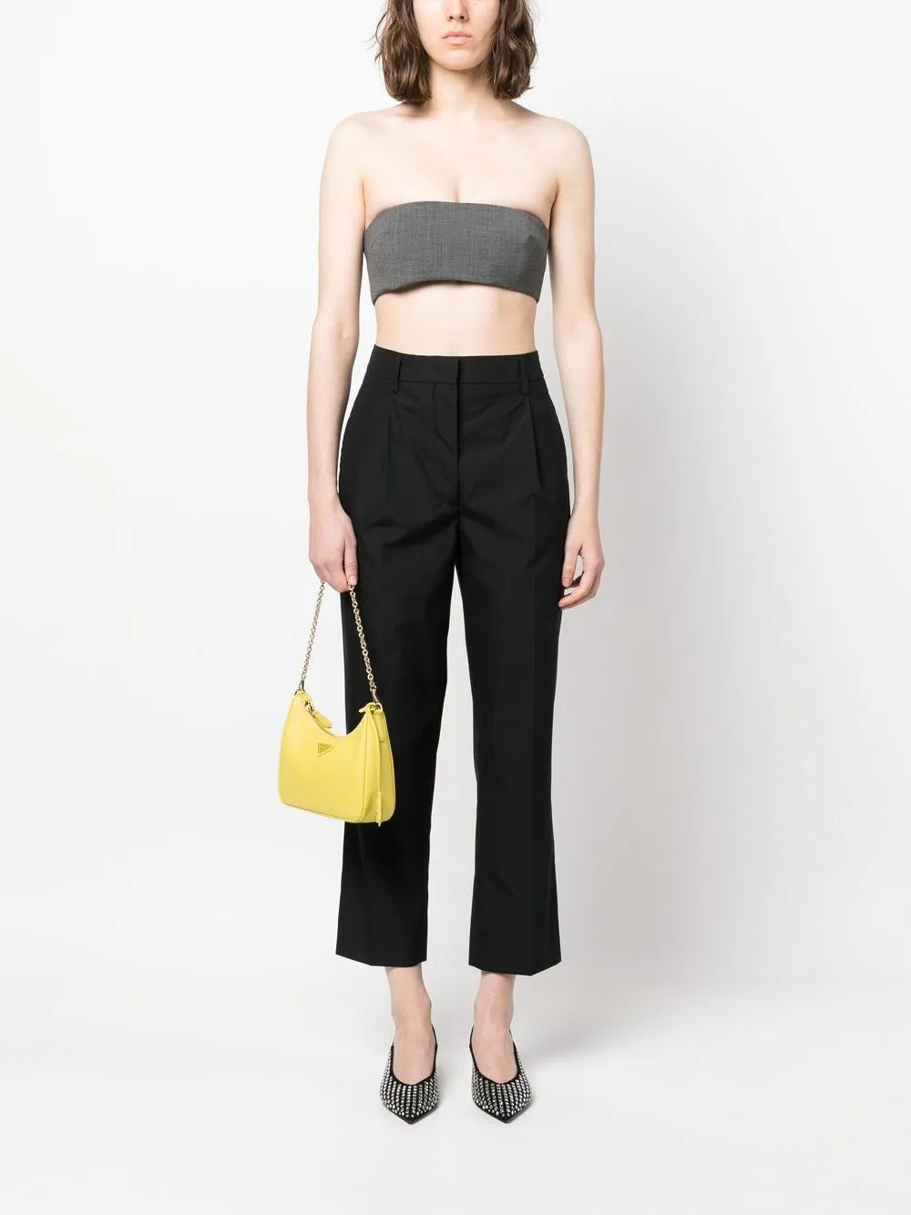 Cropped Tailored Trousers