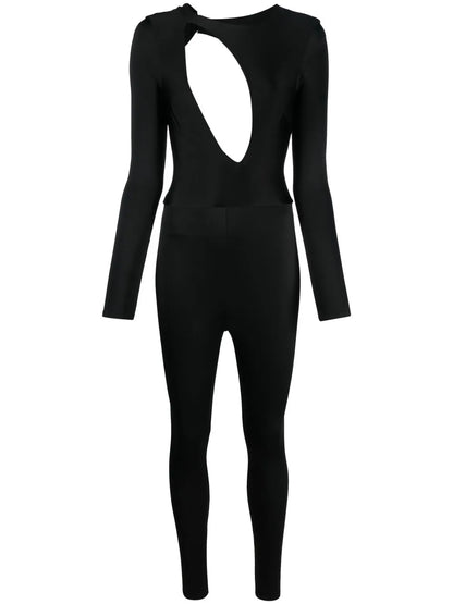 Cut-Out-Detailing Stretch Jumpsuit