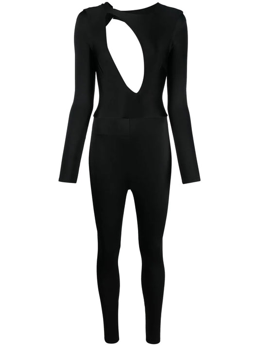 Cut-Out-Detailing Stretch Jumpsuit