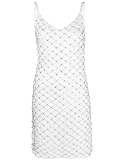 Crystal-Embellished Slip Dress