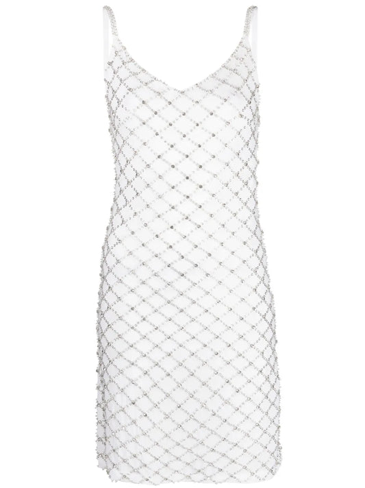 Crystal-Embellished Slip Dress