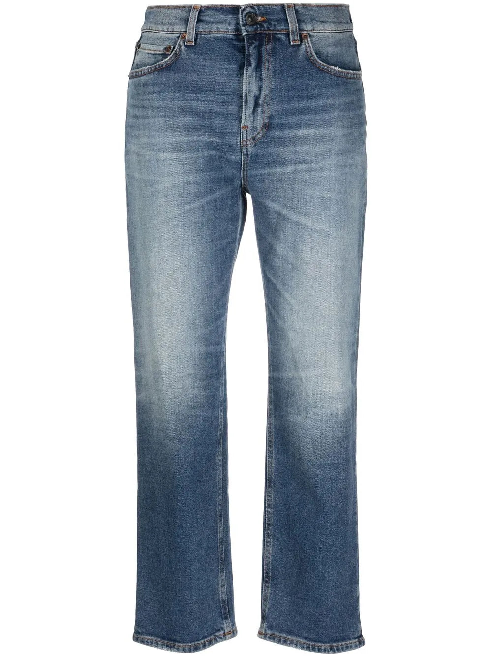 Straight-Leg Cropped Jeans