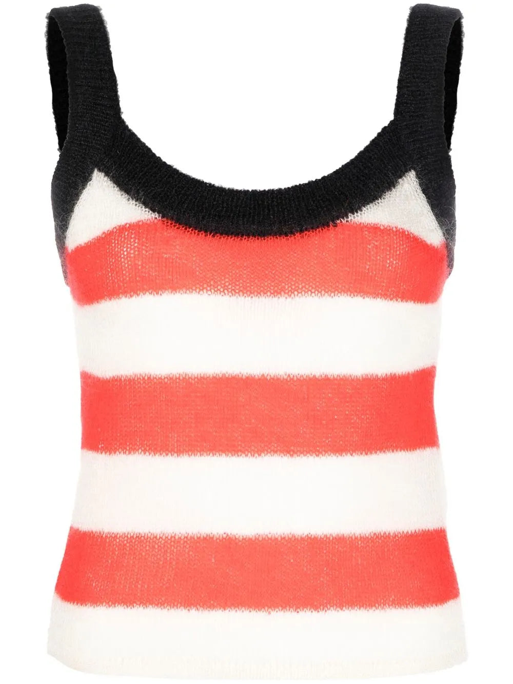 Striped-Knit Tank Top