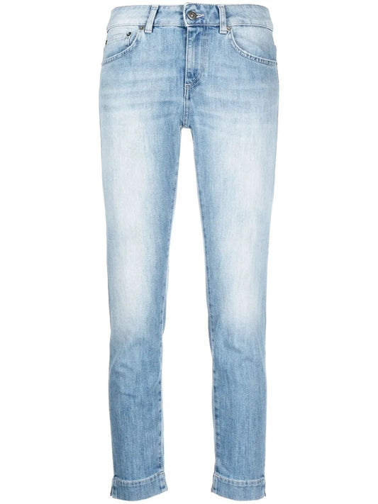 Straight-Leg Cropped Jeans