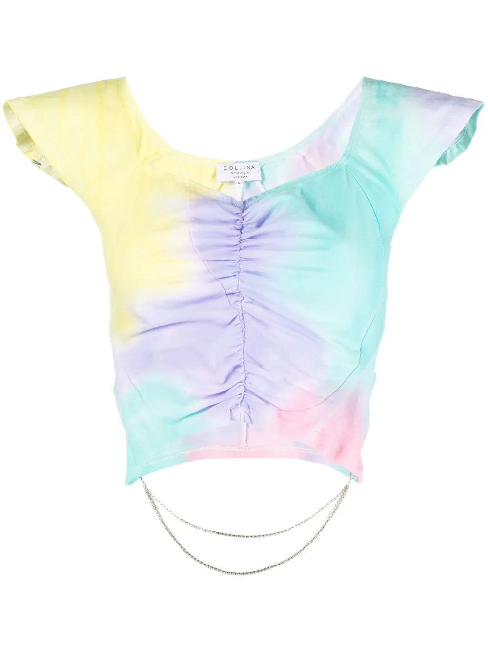 Ruched Tie-Dye Top