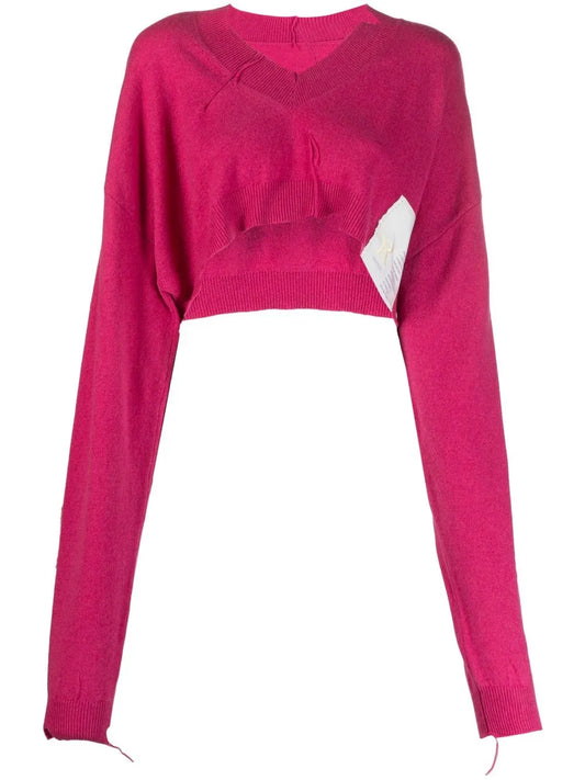 Cropped Knitted Jumper