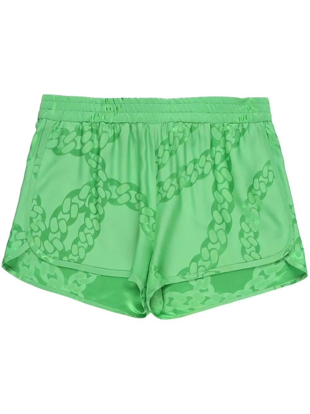 Mid-Rise Satin Finish Shorts