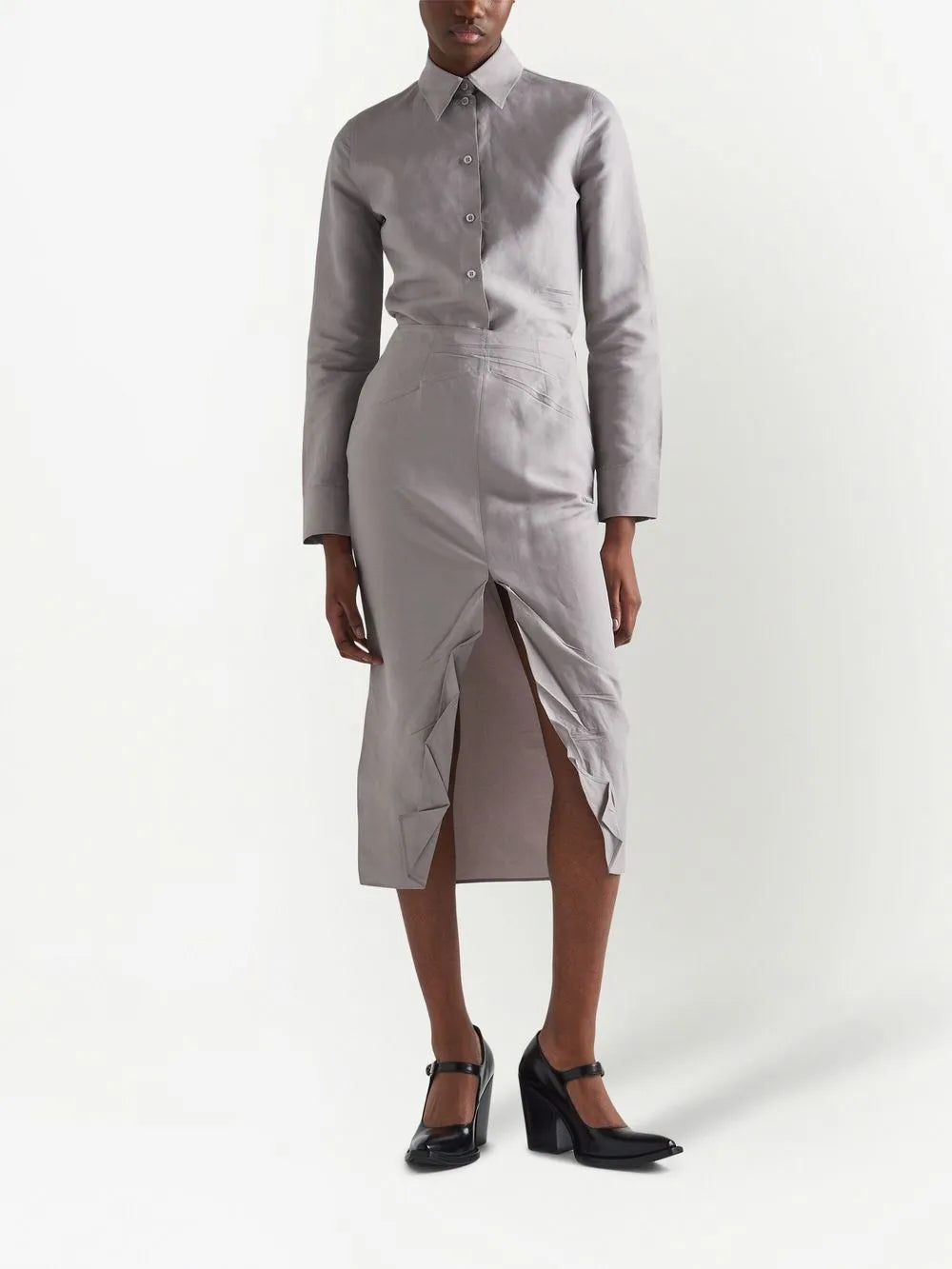Paper-Based Button-Up Shirt