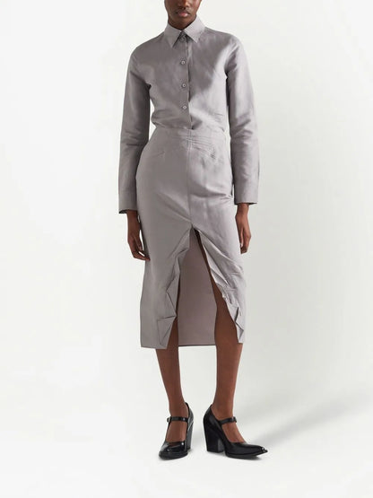 Paper-Based Button-Up Shirt