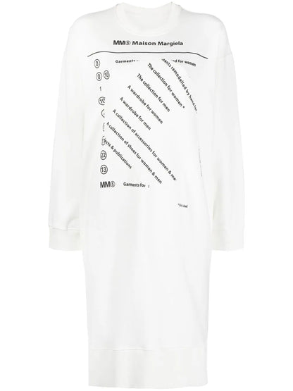 Logo Print Sweatshirt Dress
