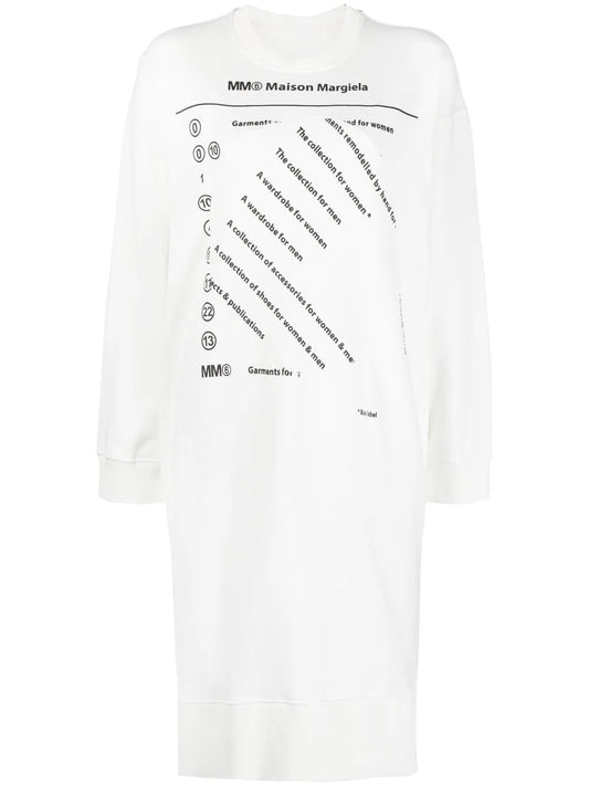 Logo Print Sweatshirt Dress