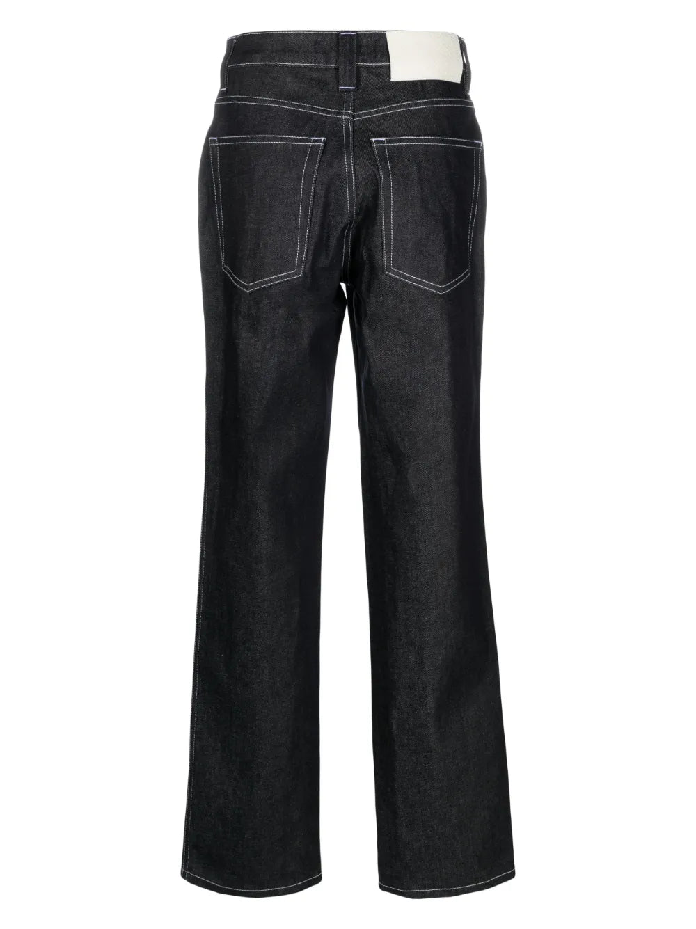 Button-Fly Flared Jeans