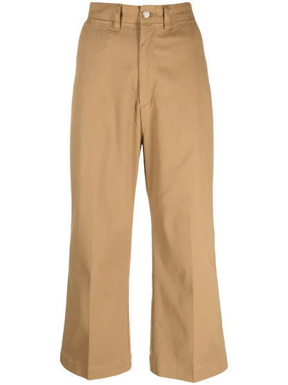 High-Waisted Cropped Trousers