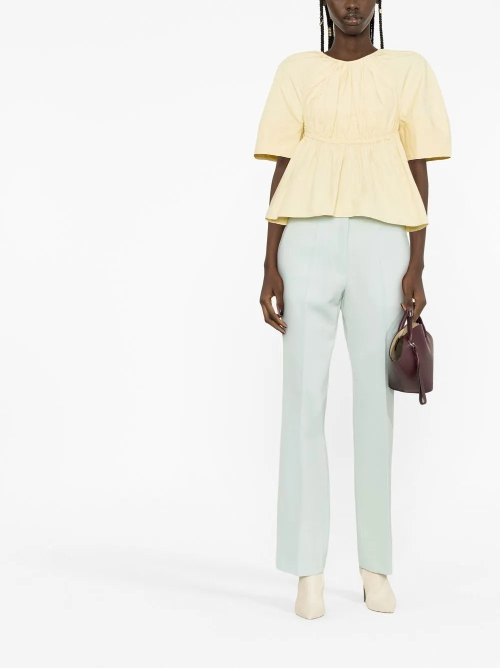 Pressed-Crease Tailored Trousers