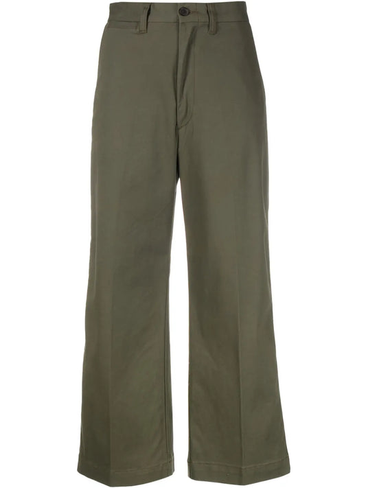 High-Waist Cropped Trousers