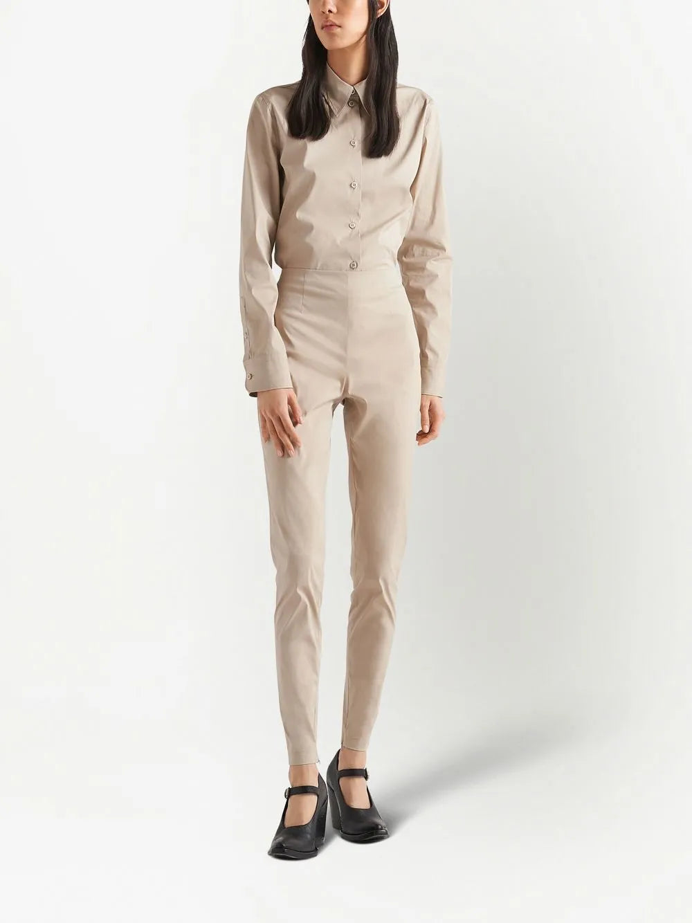 Triangle-Logo Poplin Shirt