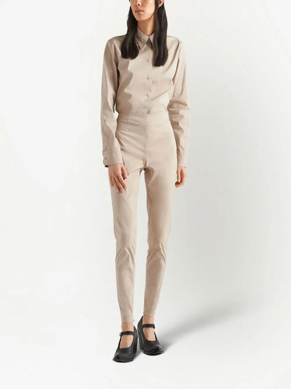 Triangle-Logo Poplin Shirt