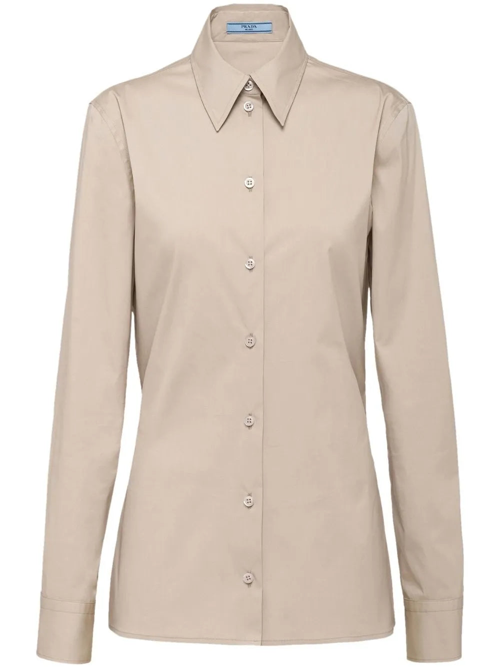 Triangle-Logo Poplin Shirt