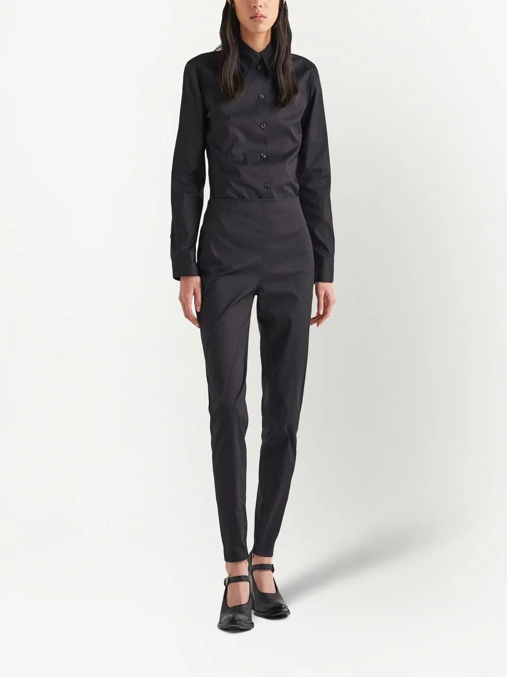 Triangle-Logo Poplin Shirt