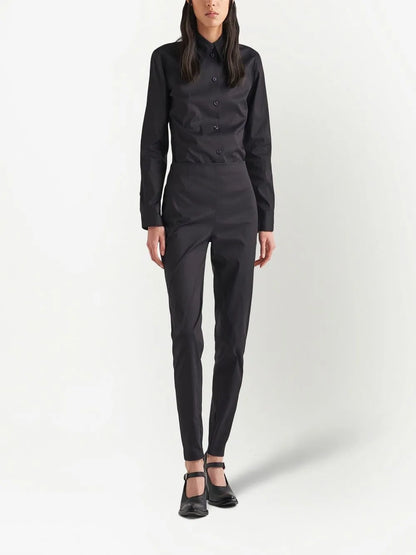 Triangle-Logo Poplin Shirt