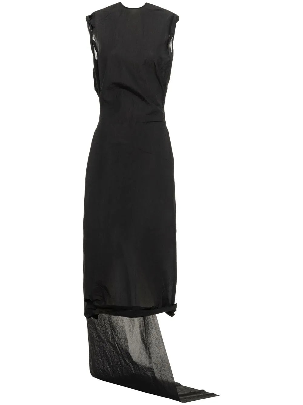 Drape-Detail Midi Dress