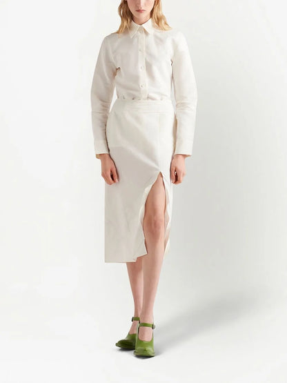 Paper-Based Button-Up Shirt