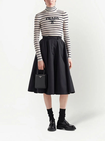 Logo-Intarsia Striped Jumper