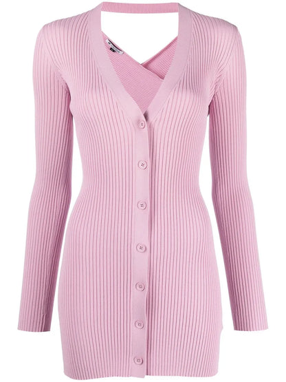 Cross Back Knit Cardigan