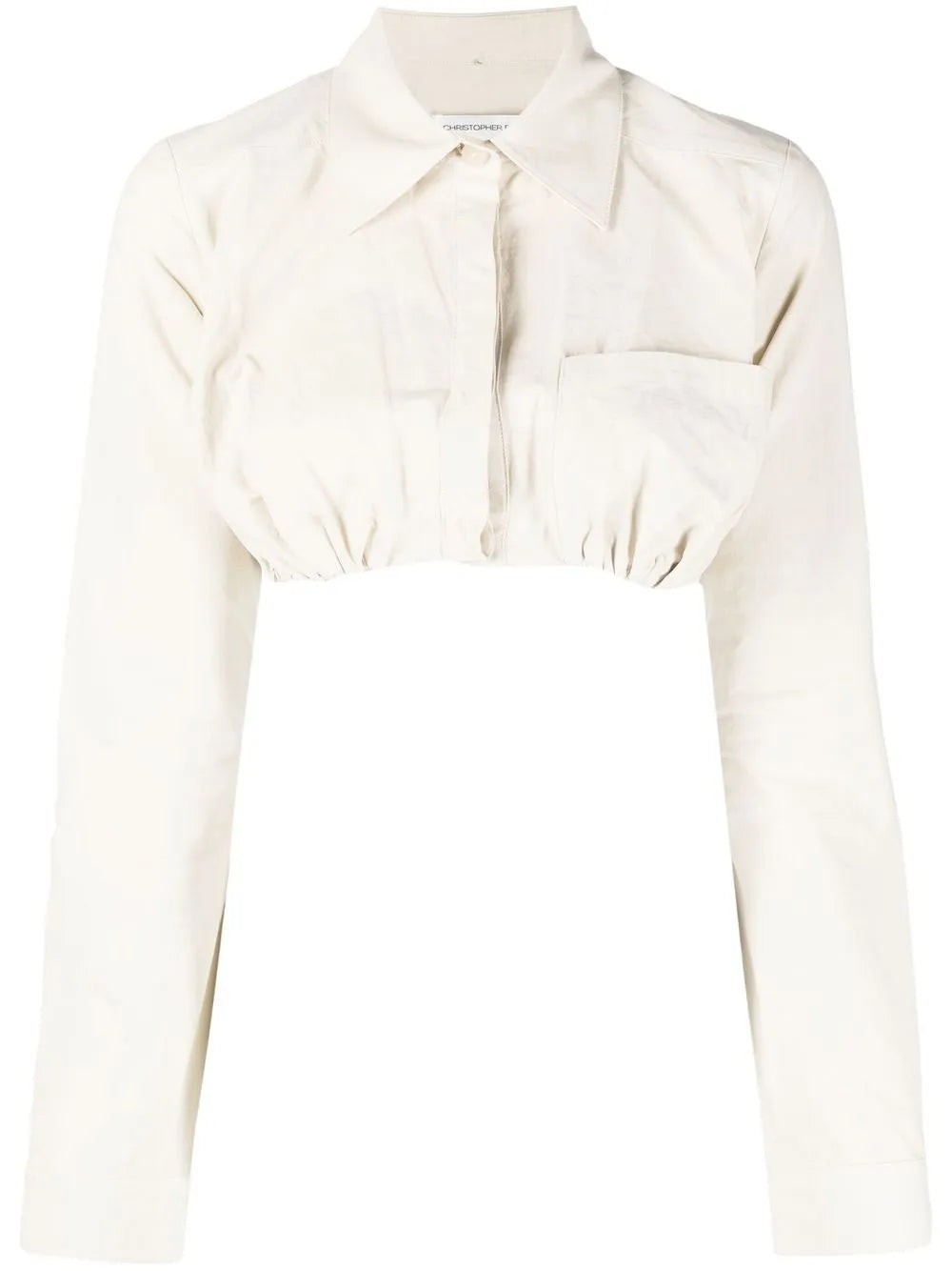 Built-In Bra Cotton Shirt