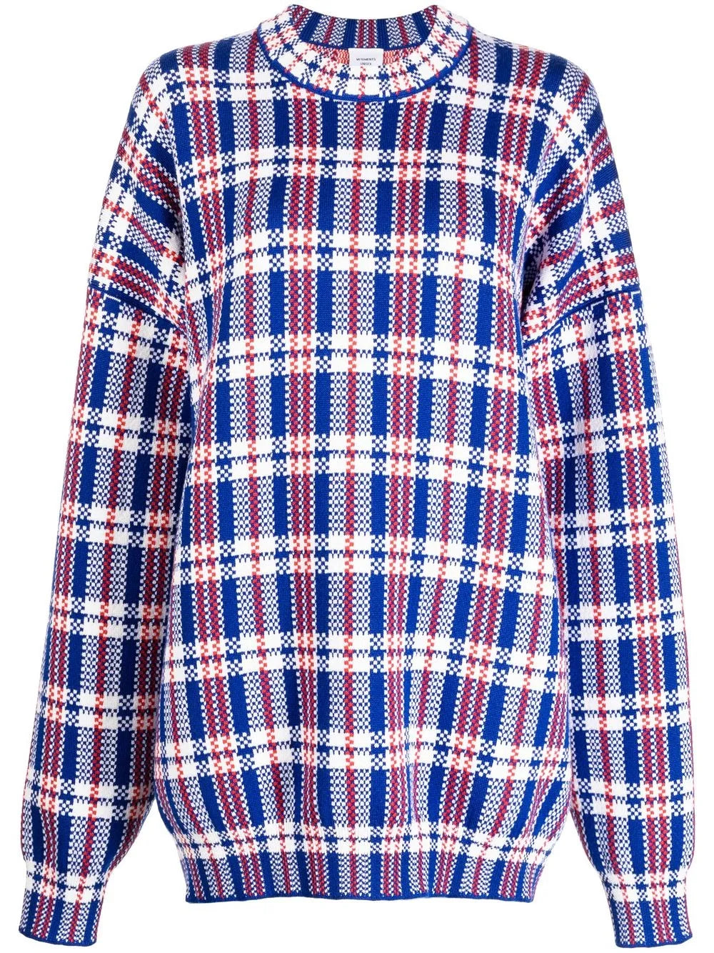 Check-Print Merino Jumper