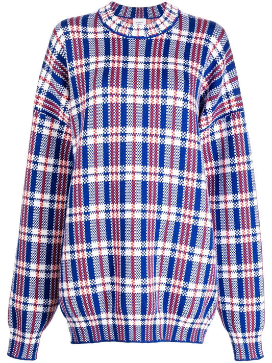 Check-Print Merino Jumper