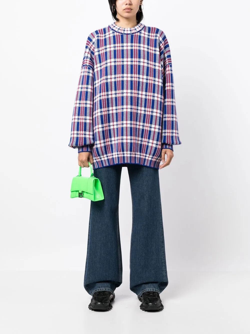 Check-Print Merino Jumper