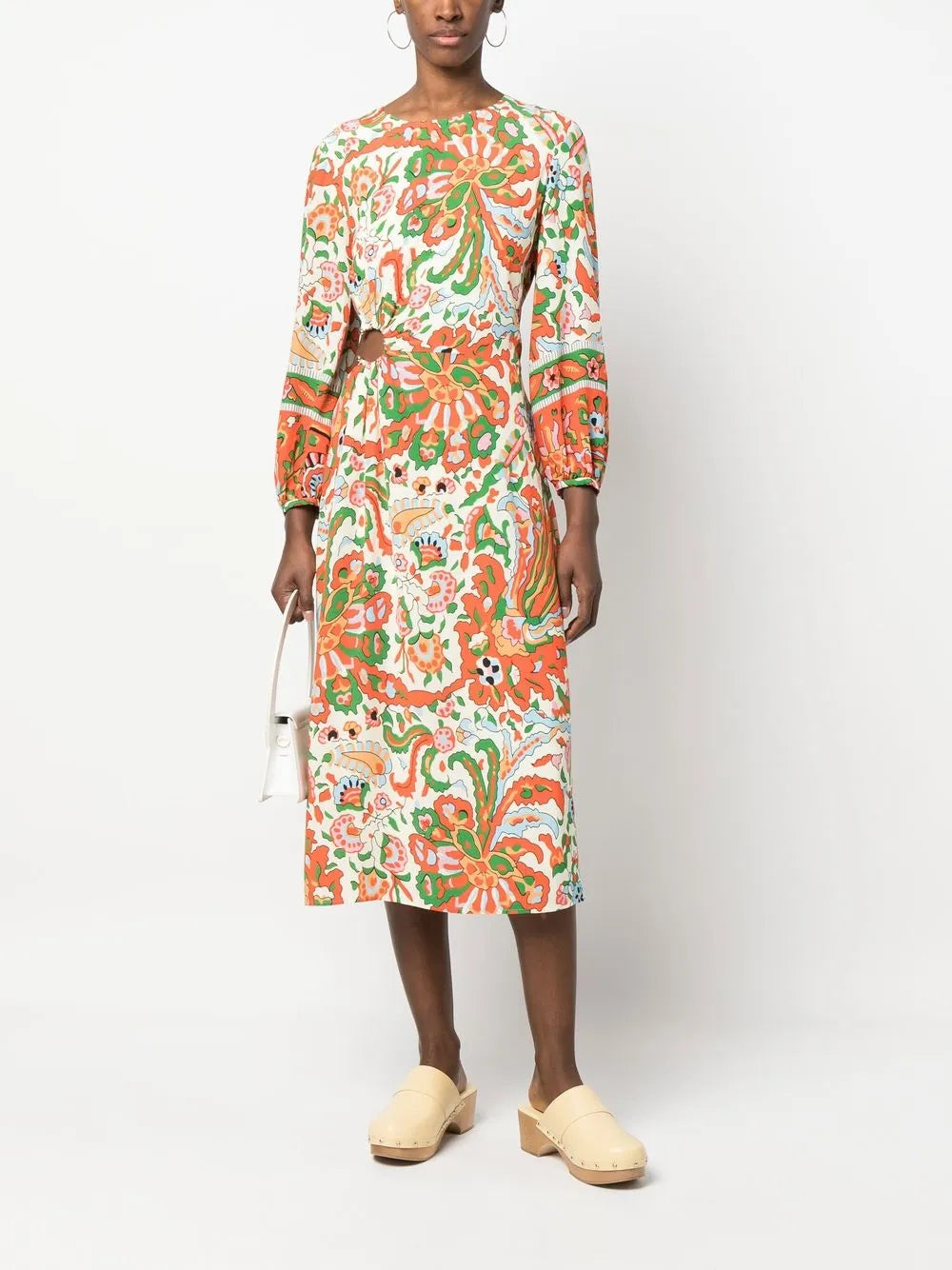 Monica Floral-Print Midi Dress