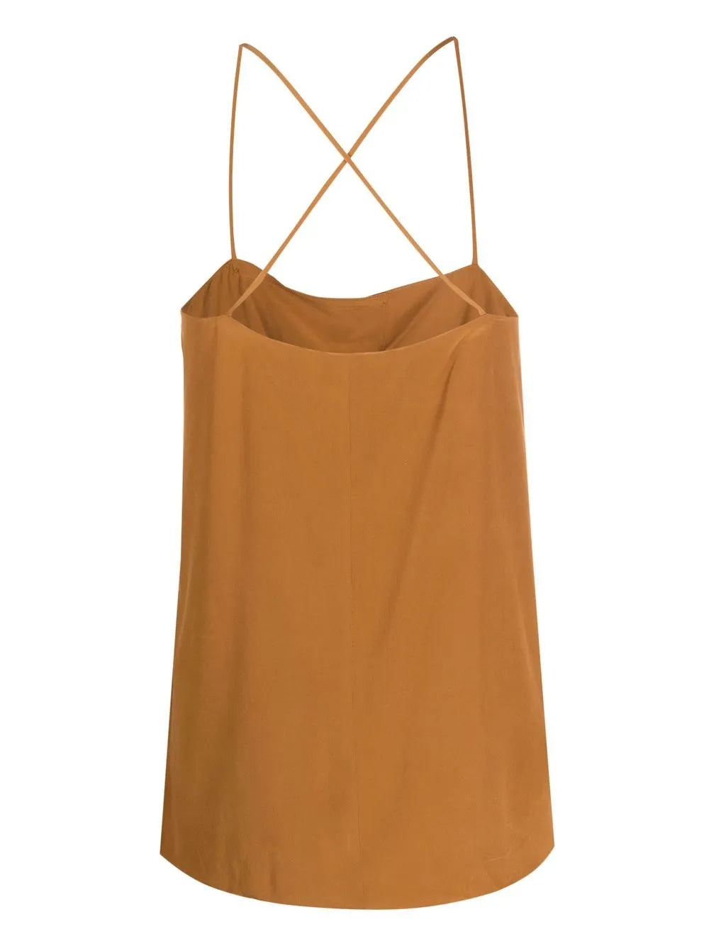 Square-Neck Silk Top