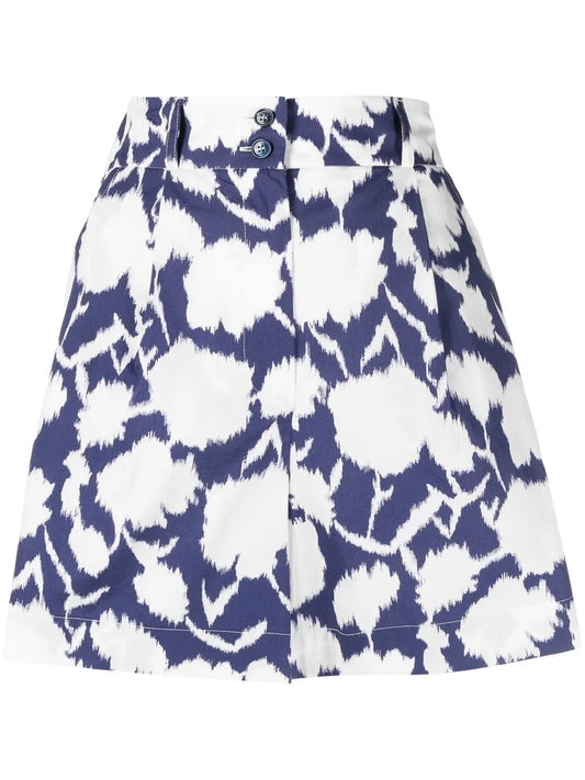 Graphic-Print Cotton Shorts