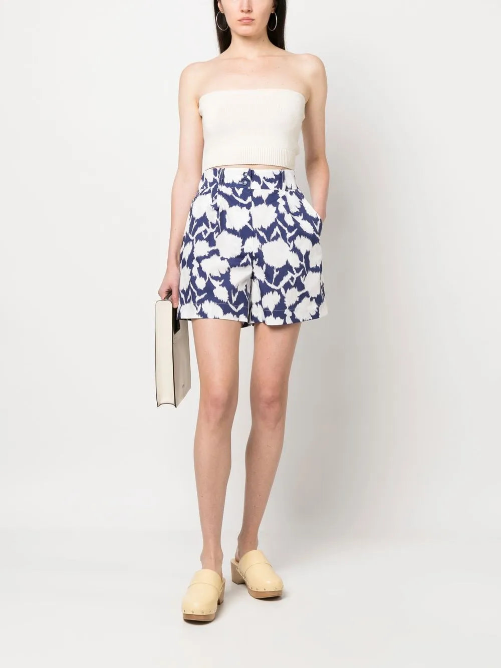 Graphic-Print Cotton Shorts