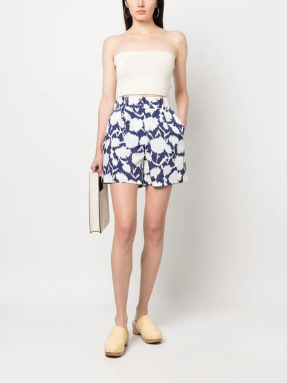 Graphic-Print Cotton Shorts