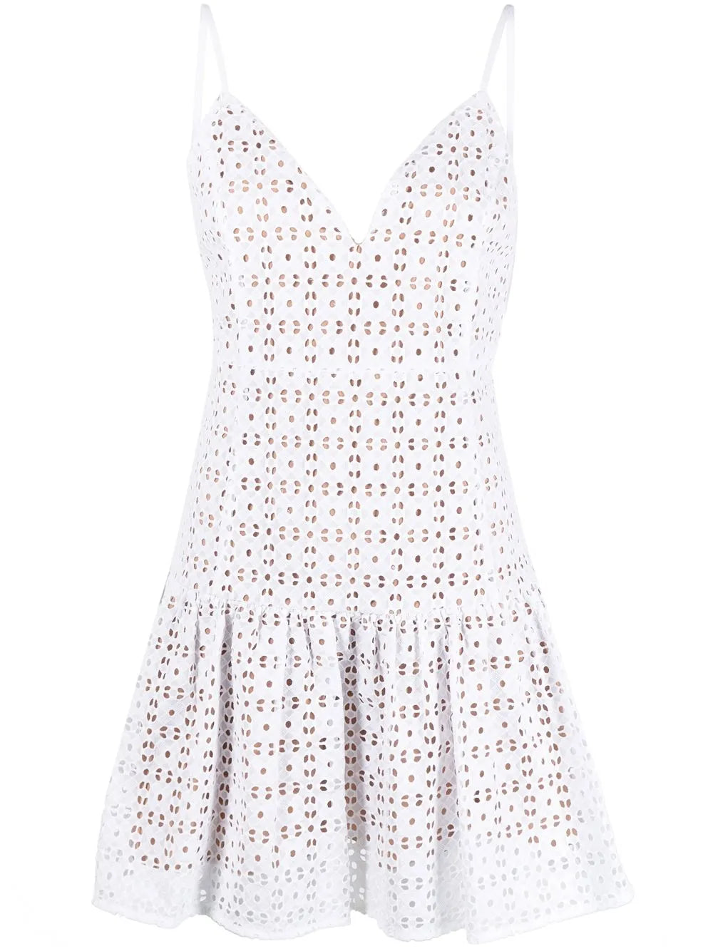 Sangallo Eyelet Mini-Dress