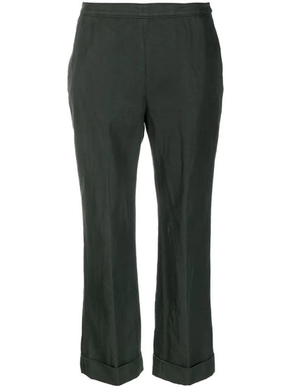 Cropped Flared Trousers
