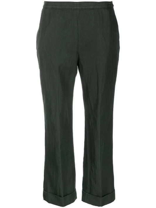 Cropped Flared Trousers