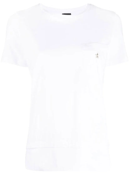 Logo-Embroidery Cotton T-Shirt